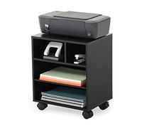Supporto Per Stampante, Supporto Mobile A 2 Livelli Per Stampante/Fax Sotto La Scrivania, Carrello Da Lavoro Con Ruote, Multiuso, Design Di Facile Manutenzione, Organizer-Onecolor-50x30x55cn