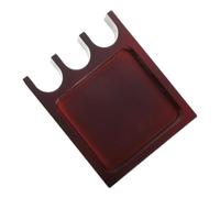 Supporto per Stecche da Biliardo in Legno, Tre Slot da Tavolo | Facile da Montare e Rimuovere, per Sala Biliardo e Area Giochi, Design Compatto e Minimalista