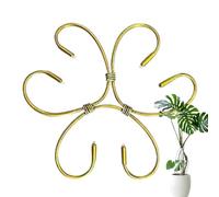 Supporto Per Steli, Supporto per Steli di Monstera, Picchetti Decorativi con Morsetti e Griglia per Fiori, Attrezzi da Giardinaggio per Crescita Sana di Fiori da Interno ed Esterno