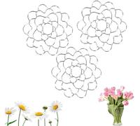 Supporto per stelo a griglia Flower Frog per vaso, accessori riutilizzabili in acciaio inox per la disposizione dei fiori, inserto porta-stelo per piante, per il fissaggio delle piante