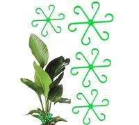 Supporto per stelo per piante, 4 pinze di supporto per piante, clip fisse a vite per supporto di di piante rampicanti e rampicanti che crescono in posizione verticale