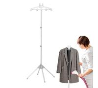 Supporto per stiratrice a vapore - Staffa per stiratrice telescopica portatile in tessuto | Stendibiancheria verticale durevole | Supporto per vaporiera pieghevole per indumenti per hotel