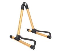 Supporto per Strumenti Pieghevole Pieghevole Supporto per Chitarra, Supporto per Strumento Pieghevole in Metallo Regolabile con Supporto Robusto, Adatto per Strumenti a Corda (Oro)