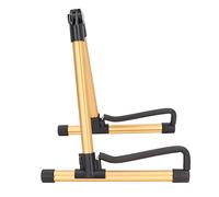 Supporto per strumenti pieghevole, supporto per chitarra stabile in metallo regolabile resistente alla ruggine per strumenti a corda (Oro)
