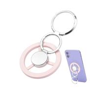 Supporto per supporto con impugnatura magnetica per anello da - Soluzione di accessibilità wireless Qi2, metallo lucidato regolabile a 360° con di trazione 12N, robusto | per smartphone e c