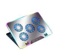 Supporto Per Supporto Di Raffreddamento Raffreddato Ad Aria Per Notebook A Cinque Ventole Staffa Per Laptop Da Gioco Regolabile Multi-angolo(F36-5Fans-Silver)