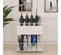 Supporto per supporto ombrello stand ombrello extra grande, griglia di ombrello ad alta capacità commerciale per portico della hall della porta anteriore, supporto per ombrello in metallo robusto