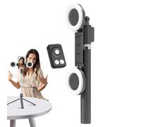 Supporto per supporto telefonico, treppiede telefonico con leggero, supporto treppiede telefonico con telecomando senza fili rimovibile - Regolazione luminosa 'avversario stabile, tripod pull con