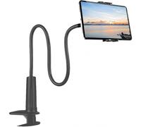 Supporto per tablet a collo d'oca, supporto flessibile per tablet, supporto per tablet Lazy Arm con morsetto regolabile a 360 per iPad Sma