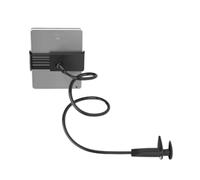 Supporto per tablet con braccio flessibile per uso a letto con doppie clip per una presa sicura del dispositivo e supporto per tablet a collo d'oca facile regolazione