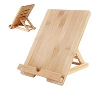 Supporto per tablet da scrivania, supporto per tablet,Supporto da scrivania per tablet pieghevole regolabile - Supporto per libri di cucina, supporto da tavolo per cellulare con foro di ricarica per l