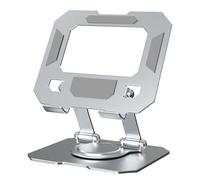 Supporto per tablet da scrivania - Supporto pieghevole in argento 16 x 15 x 11,6 cm, supporto leggero, supporto stabile, angolo di visualizzazione ergonomico | Supporto portatile per lettura, guardare