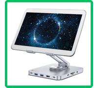 Supporto per tablet da tavolo docking station usb c hub 3.2 alimentato 7 porte