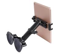 Supporto per tablet in alluminio con base a doppia ventosa per parabrezza auto/barca, supporto per tablet adatto per iPad Air 13" M2 (2024), iPad Pro da 12,9" e altri tablet da 4,7-15", montaggio su