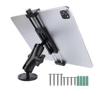 Supporto per tablet in alluminio con base di foratura robusta compatibile con iPad Pro Mini 4.7-15 pollici Samsung Galaxy Tab Tablets, supporto tablet auto per camion, affari, barca, cruscotto,