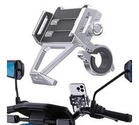 Supporto per tablet - Morsetto a collo di cigno, impugnatura girevole flessibile, montaggio con meccanismo di bloccaggio del manubrio per motociclisti, scooter e ciclisti.