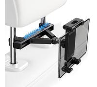 Supporto per tablet per auto, per poggiatesta auto, tablet da 4,4 a 14 | supporto stabile per smartphone, girevole a 360°, sicuro, senza ostacoli visivi, per conducente e sedile
