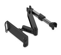 Supporto per tablet per poggiatesta per auto, staffa di montaggio per telefono cellulare per fila posteriore telescopica, per tablet telefono 4-11 pollici (nero)