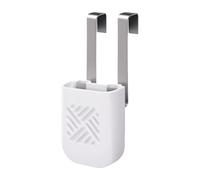 Supporto per tablet per WC, portaoggetti per la pulizia del bagno, organizer da appendere, accessorio compatto per il montaggio del serbatoio, accessorio per hotel, casa, bagno, ufficio, appartamento