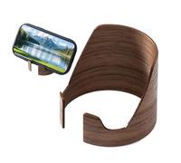 Supporto per tablet - Porta telefono decorativo a forma di cilindro Organizer da tavolo in legno Accessorio funzionale per il soggiorno Design moderno Pratico display per tablet | Organizer da tavolo