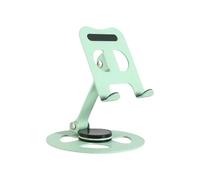 Supporto per tablet rotante in alluminio 360 con base antiscivolo Staffa pieghevole per telefoni/laptop Capacità 2 KG Supporto per tablet da ufficio in alluminio leggero