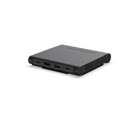 SATECHI Supporto Pieghevole & Hub USB C OntheGo 7 in 1, Stazione di Lavoro Portatile con HDMI 4K 60Hz, 100W, 10Gbps, microSD/SD e Jack Audio per Tablet Laptop e Smartphone fino a 13" (Nero Siderale)