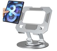 Supporto Per Tablet - Supporto Girevole In Acciaio Al Carbonio Regolabile Con Rotazione Di 360 Gradi | Supprto Pr Monitor Pieghevole E Sollevabile, Rack Per Computer Pe Tablet, E-reader Fino A 12,9