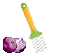Supporto per tagliacipolla - con manico di sicurezza in acciaio, strumento da cucina per patate, pomodori, avocado, uova, carne