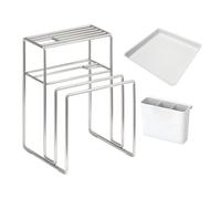 Supporto per tagliere, organizer per piano di lavoro della cucina, per riporre fogli di biscotti, coperchi e vassoi, organizer per casa, appartamento, dormitorio, cucina e armadietto spa