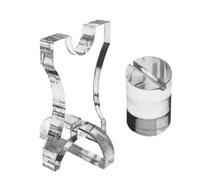 Supporto per taglierina trasparente: espositore per blocco taglierino, supporto trasparente, display da cucina resistente multifunzionale, stoccaggio di coltelli di facile accesso, AC