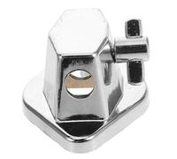 Supporto per Tamburo da Terra 7,5x6x3,2cm, con Gambe Regolabili Argento | Lega e Metallo, per Grancassa e Fusto, Uso in Studio e Performance, Accessori Musicali