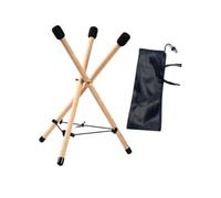 Supporto per tamburo handpan Supporto for tamburo Handpan Treppiede for in legno antiscivolo portatile for etereo for attività all'aperto Campeggio(M)