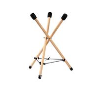 Supporto per tamburo in legno per Drum Tongue Treppiede stabile e regolabile per strumenti di percussione, accessorio antiscivolo e protezione per handpan e tamburo Lingua