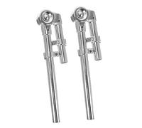 Supporto per Tamburo Tom Sospensione, Argento, 1 Coppia | Metallo Robusto, Facile da Usare, Design Leggero, Finitura Curata, Accessorio Musicale Portatile