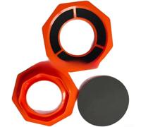 Supporto per tampone abrasivo per palline da bowling con strisce antiscivolo, base in plastica per rifacimento compatibile Abralon SiaAir FlexPad, portatile, 14 x 14 x 2 cm, accessorio sportivo