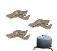 Supporto per tanica - Supporto per serbatoio del gas da 0,6 cm | Serbatoio magnetico per campeggio e cucina, confezione da 1 supporto in ABS, design a treppiede, forte adesione, nero, leggero