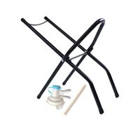 Supporto per taniche da 20 L, porta contenitore per fontana d'acqua, supporto pieghevole con beccuccio versatore e piedistallo, organizzatore di immagazzinaggio per campeggio, picnic ed esterno