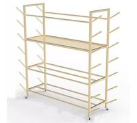 Supporto per tappetini da Yoga, Supporto Portatile per tappetini da Yoga e rulli in Schiuma, Carrello con Ruote per Palle e Blocchi da Yoga, Organizer per Il Fitness per Sale Fitness, studi