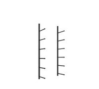 Supporto Per Tappetino Da Yoga A Parete Multilayer Wall Shelf Yoga Mat Storage Rack Gym Equipment Sorting Indoor Layered Design Sports Display Stand(Black 6-layer 103CM)