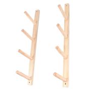 Supporto Per Tappetino Da Yoga A Parete Wooden Yoga Mat Holder Wall Mount Roller Rack, Organizer, Studio Shelf, Space-Saving For Home & Gym(2 floors high 39cm)