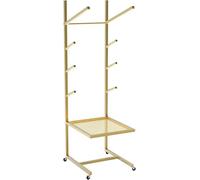 Supporto per tappetino da yoga e supporto per palla da ginnastica | Scaffale multiuso con ruote per palestra, garage e studio