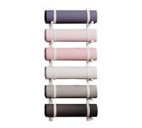 Supporto per Tappetino da Yoga Porta Tappetini Yoga da Parete a Muro Organizzatore Palestra,Accessori Fitness per La Casa Stoccaggio per Cinghie Yoga Pilates Tappetini Rullo