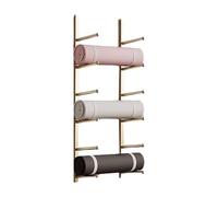Supporto per Tappetino da Yoga Porta Tappetini Yoga da Parete a Muro Organizzatore Palestra,Accessori Fitness per La Casa Stoccaggio per Cinghie Yoga Pilates Tappetini Rullo