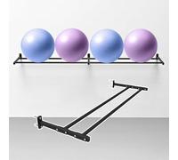 Supporto per Tappetino da Yoga, Supporto Regolabile da Parete per Palla da Yoga - Supporto in Metallo per Esercizi di Varie Dimensioni, Soluzione Perfetta per riporre la Palla da Yoga in Pal