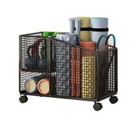 Supporto Per Tappetino Yoga Cesto portaoggetti for tappetino yoga, organizer for attrezzature sportive e fitness, resistente, con rullo, grande capacità(Large Opening Mobile)