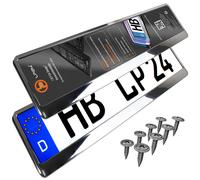 Supporto Per Targa Auto Cromato 2 Pezzi