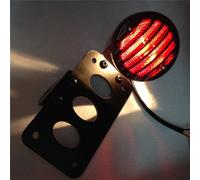 Supporto Per Targa Laterale Nero Con Fari LED Per Luce Di Freno