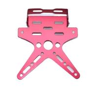 Supporto per targa per moto, supporto per targa in alluminio con regolazione del numero di targa Porta targa,Portatarga Moto(Red)