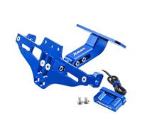 Supporto per targa posteriore per moto Per XMAX 125 250 400 XMAX125 XMAX250 XMAX400 Portatarga Supporto Per Luce LED Con Cornice Targa(Blue)