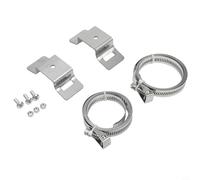 Supporto per targa regolabile per pali da 4 a 15 pollici, kit di montaggio in acciaio inox, per esterni, con clip di fissaggio e viti per segnali stradali o Solarpa